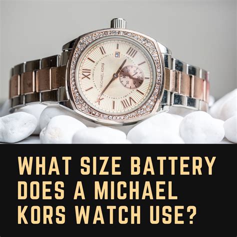 michael kors watch battery chart